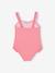 Printed Swimsuit with Ruffle, for Girls sweet pink - vertbaudet enfant 