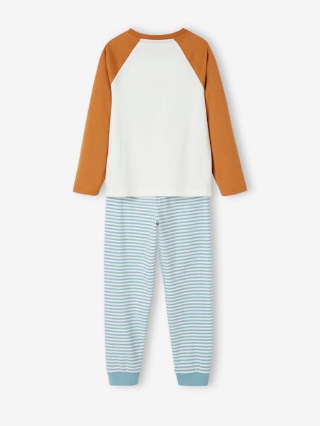 Pyjamas with Rhinos & Raglan Sleeves, for Boys ecru - vertbaudet enfant 
