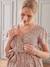 Floral Print Dress with Tie Belt for Maternity & Nursing ecru+terracotta - vertbaudet enfant 