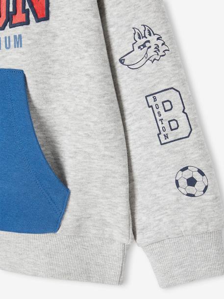 Sports Sweatshirt with Team Boston Motif for Boys marl grey - vertbaudet enfant 