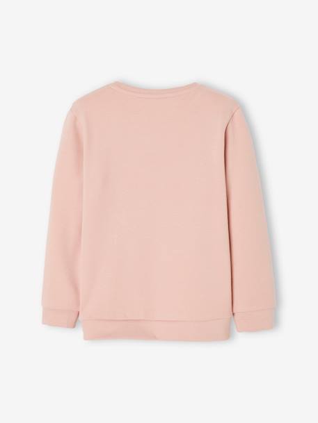 Sweatshirt with Motif, for Girls rosy - vertbaudet enfant 