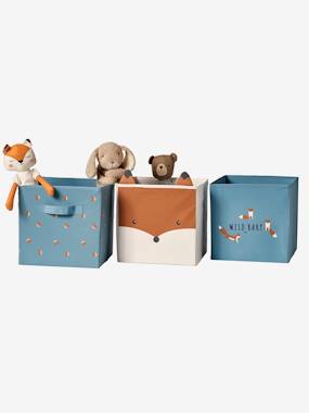 -Set of 3 Storage Boxes, Baby Fox