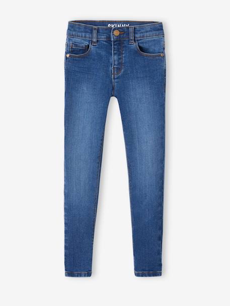 Pantalon skinny BASICS bleu jean+stone - vertbaudet enfant 