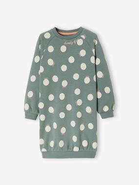 Sweatshirt-Type Dress, for Girls  - vertbaudet enfant