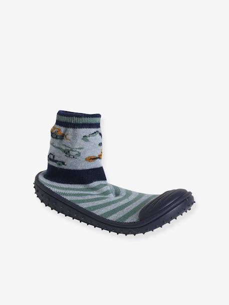 Non-Slip Slipper Socks for Children marl grey - vertbaudet enfant 