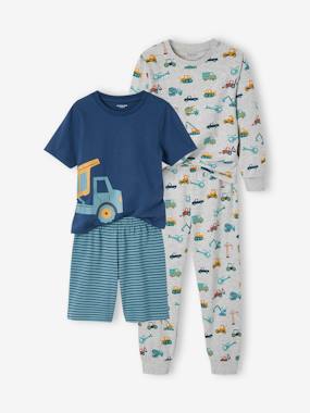 Pack of 2 Work Site Pyjamas for Boys  - vertbaudet enfant