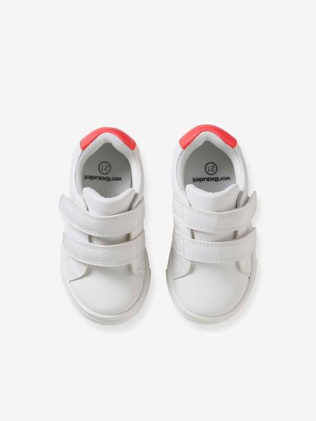 Trainers with Hook-and-Loop Fasteners for Babies white - vertbaudet enfant 