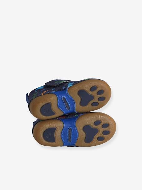 Canvas Slippers with Hook-and-Loop Strap, for Babies navy blue - vertbaudet enfant 