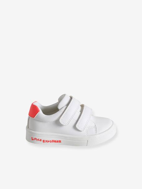 Trainers with Hook-and-Loop Fasteners for Babies white - vertbaudet enfant 