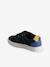 Baskets enfant cuir scratchs bleu jean+lot bleu+lot vert+marine - vertbaudet enfant 