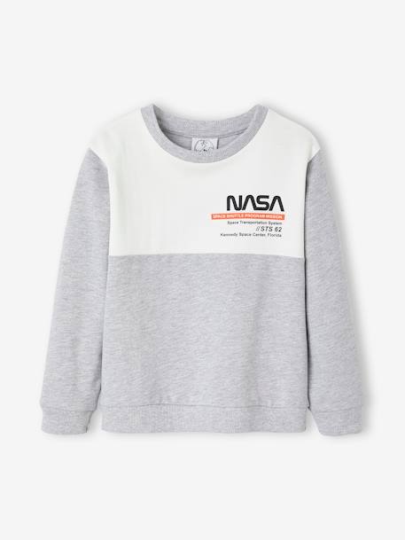 Sweat garçon NASA® gris chiné - vertbaudet enfant 