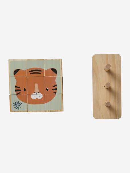 Stacking Cubes Puzzle in FSC® Wood wood - vertbaudet enfant 