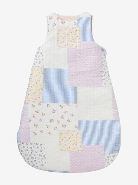 Sleeveless Baby Sleeping Bag in Cotton Gauze, Cottage multicoloured - vertbaudet enfant 