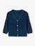 V-Neck Cardigan in Shimmery Knit for Babies blue+marl grey - vertbaudet enfant 