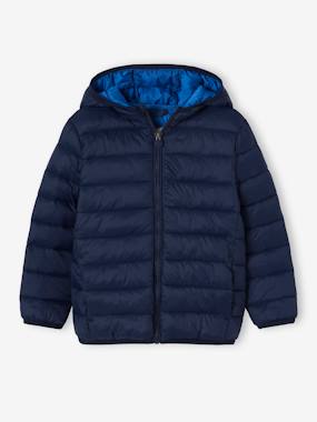 -Lightweight Jacket with Recycled Polyester Padding & Hood for Boys