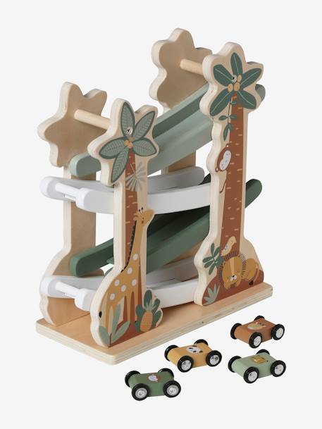 Le toboggan des animaux TANZANIE en bois FSC® vert - vertbaudet enfant 