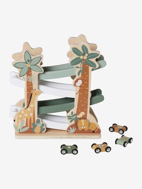 Le toboggan des animaux TANZANIE en bois FSC® vert - vertbaudet enfant 