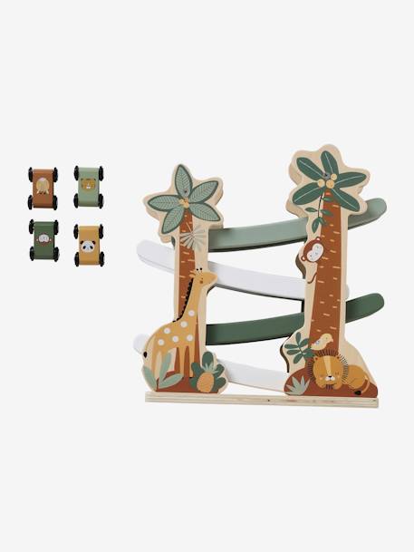 Le toboggan des animaux TANZANIE en bois FSC® vert - vertbaudet enfant 