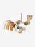 Stackable Pull-Along Tiger in FSC® 100% Wood green - vertbaudet enfant 