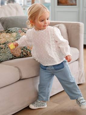 -Blouse bébé broderie anglaise à volants
