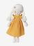 Fabric Doll + 2 Dresses WHITE MEDIUM SOLID - vertbaudet enfant 