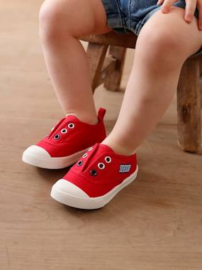 Shoes-Baby Footwear-Elasticated Canvas Trainers for Babies