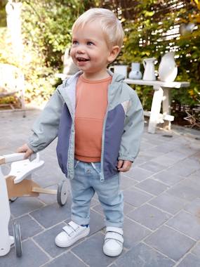 Trousers in Lightweight Denim, for Babies  - vertbaudet enfant