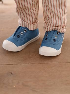 Shoes-Baby Footwear-Baby Boy Walking-Elasticated Canvas Trainers for Babies