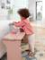 Blouse bébé gaze de coton à volants écru+vert amande+vieux rose - vertbaudet enfant 