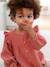 Blouse bébé gaze de coton à volants écru+vert amande+vieux rose - vertbaudet enfant 