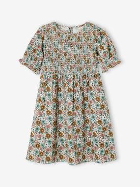 Smocked Dress for Girls  - vertbaudet enfant