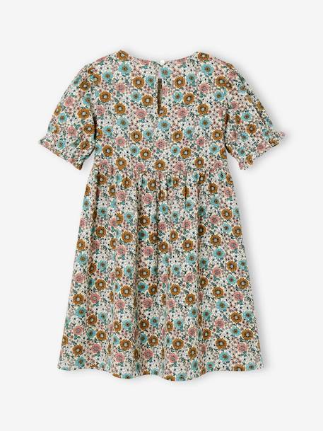 Smocked Dress for Girls pale yellow - vertbaudet enfant 