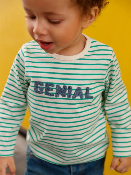 T-shirt bébé garçon message vert - vertbaudet enfant 