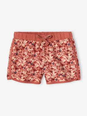 Sports Shorts with Floral Print, for Girls  - vertbaudet enfant