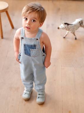 Baby-Denim Dungarees, Contrasting Pockets, for Babies
