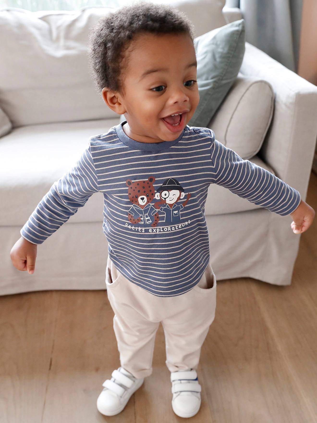 Coffret Cadeau Bébé Vertbaudet - Sweat Sherpa + Pantalon Velours + Doudou Ourson - Ensemble 3 Pièces - 6