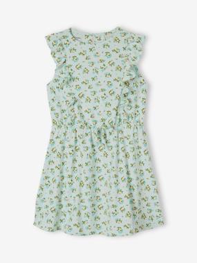 Printed Dress with Ruffles for Girls  - vertbaudet enfant