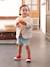 Paperbag Shorts with Belt for Babies BLUE LIGHT WASCHED - vertbaudet enfant 
