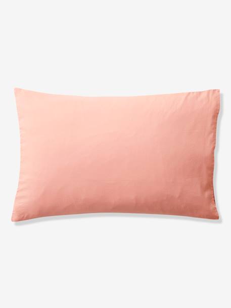Parure housse de couette enfant et taie d'oreiller en gaze de coton bleu+rose+vert émeraude - vertbaudet enfant 