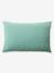 Parure housse de couette enfant et taie d'oreiller en gaze de coton bleu+rose+vert émeraude - vertbaudet enfant 