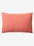 Parure housse de couette enfant et taie d'oreiller en gaze de coton bleu+rose+vert émeraude - vertbaudet enfant 