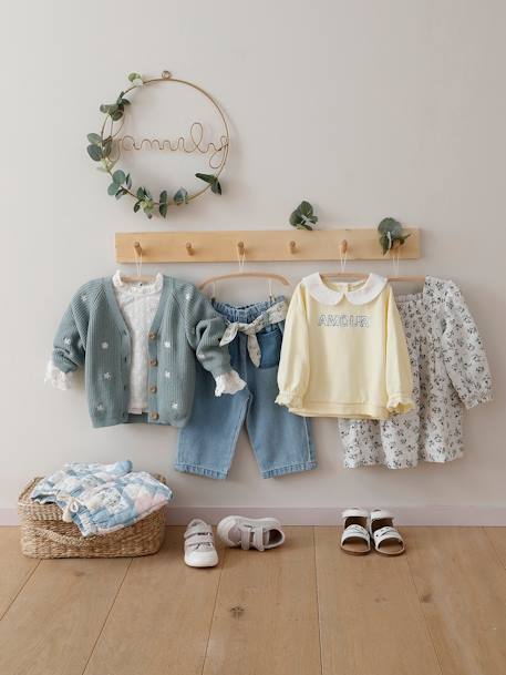 Quilted Patchwork Shorts for Babies white - vertbaudet enfant 