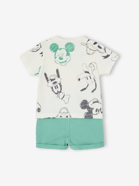 Ensemble bébé garçon 2 pièces Disney® Mickey & Friends VERT MOYEN IMPRIME - vertbaudet enfant 