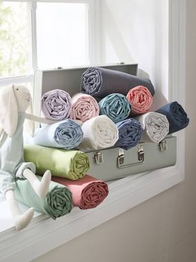 Linge de lit & Déco-Linge de lit enfant-Drap-housse-Drap-housse uni enfant