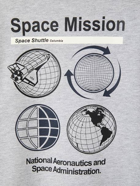 NASA® Sweatshirt for Boys marl grey - vertbaudet enfant 