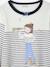 Chemise de nuit marinière 'égérie' + legging imprimé coeurs marine - vertbaudet enfant 