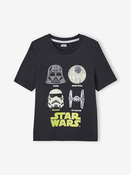 Pyjashort garçon Star Wars imprimé phosphorescent noir - vertbaudet enfant 