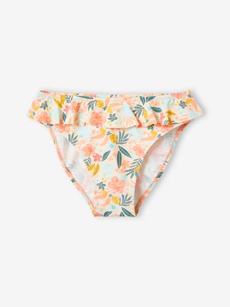 Anti-UV T-Shirt + Briefs Swimsuit Set for Girls pale pink - vertbaudet enfant 