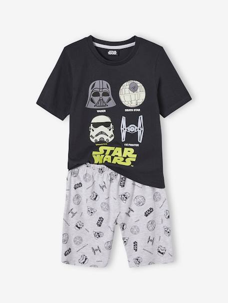 Pyjashort garçon Star Wars imprimé phosphorescent noir - vertbaudet enfant 
