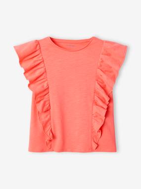 T-Shirt with Ruffles for Girls  - vertbaudet enfant